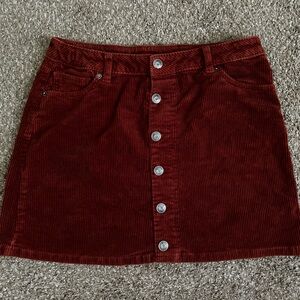Cat & Jack Burgundy Corduroy Skirt